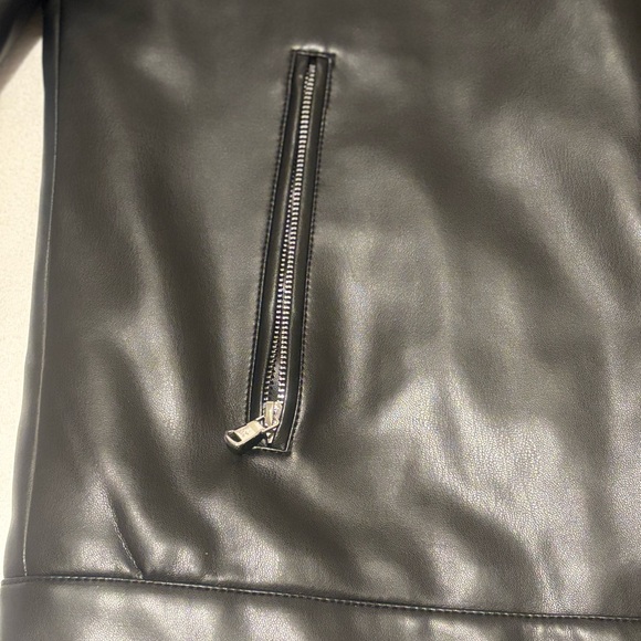 Michael Kors Faux Leather Moto Jacket - Picture 7 of 14